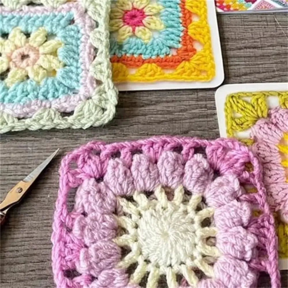 50 Mix & Matchs Designs Crochet Cards The Granny Square Card Decks Knitting Kit DIY Knitted Pattern Cards Set for Beginners